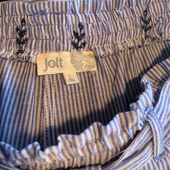 Jolt Pants Slacks Wide Leg Elastic Waist Tie Belt - Picture 5 of 8